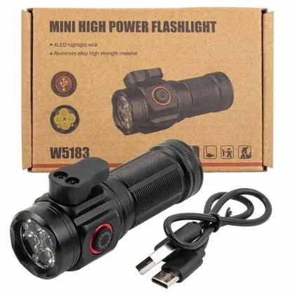 Φακός LED W5183 3000lm Επαναφορτιζόμενος με Μαγνήτη & Λειτουργία SOS